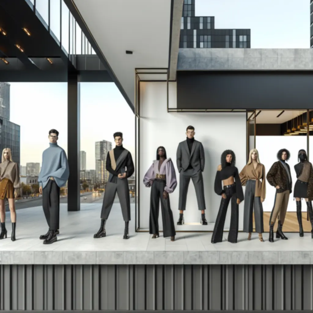 Stylizacje prezentowane w plenerze, zgodne z aktualnymi trendami mody